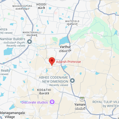 Adarsh Primrose Location Maps