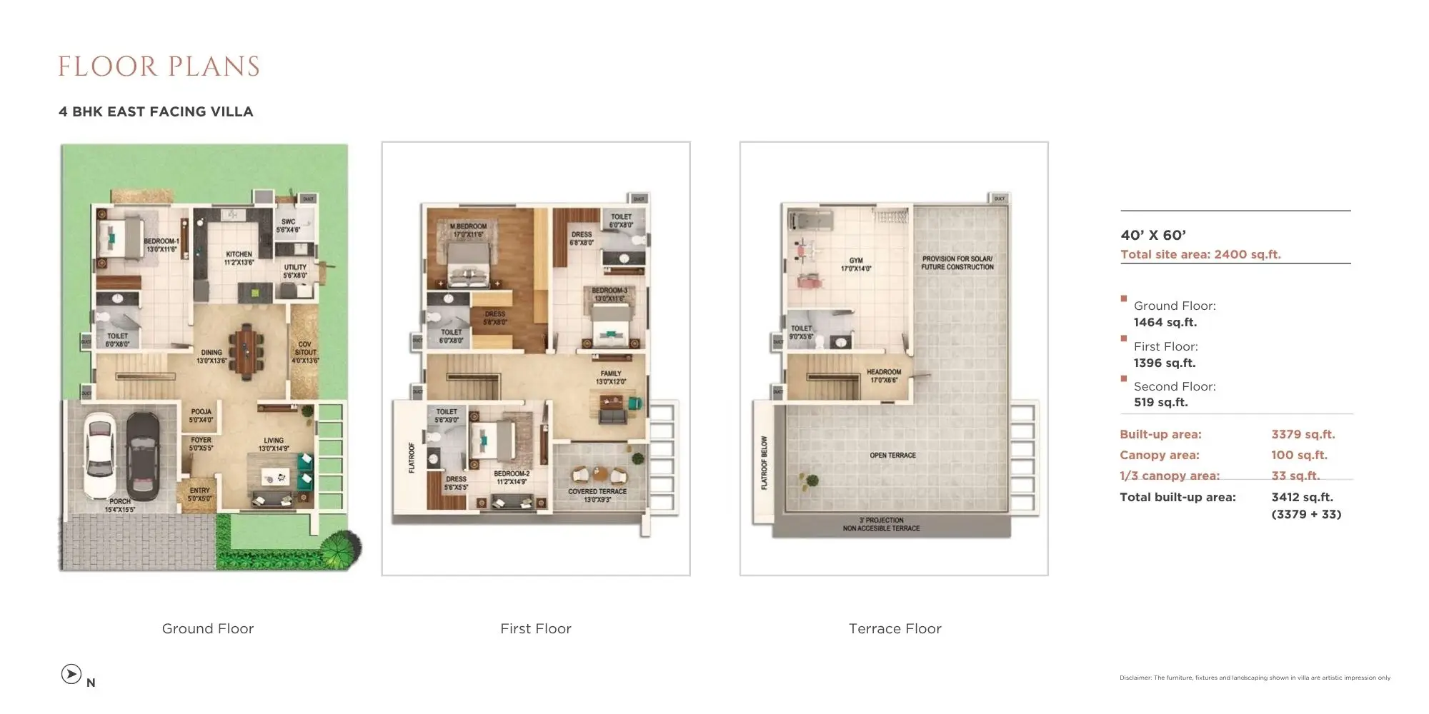 Adarsh Welkin Park 4 bhk east facing villa
