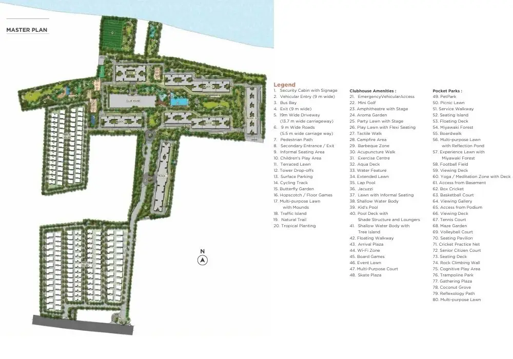 Adarsh Welkin Park Villas master plan