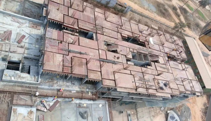 construction status B Block